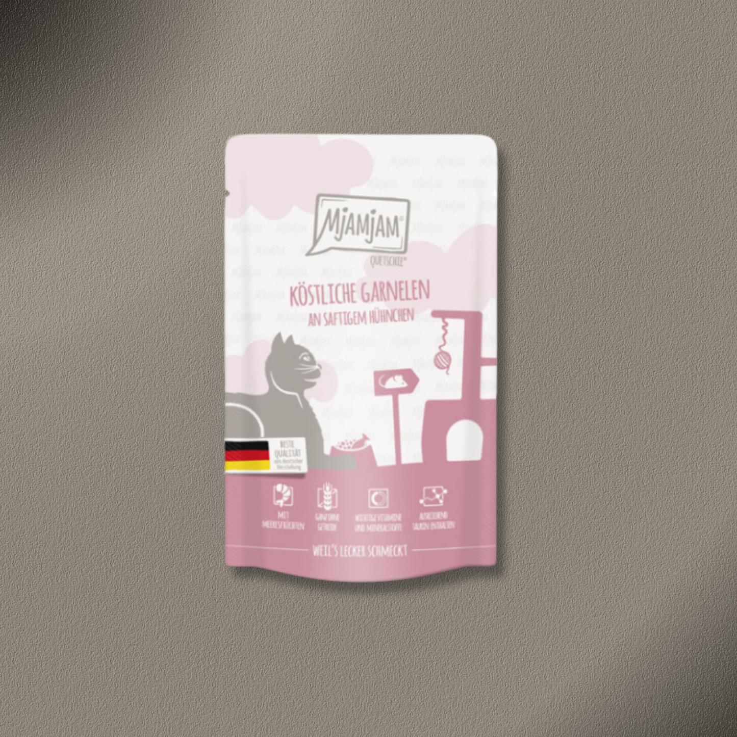 36x125g MjAMjAM - Quetschie köstliche Garnelen an saftigem Hühnchen