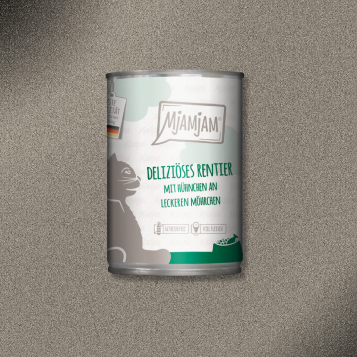 30x400g MjAMjAM Cat - deliziöses Rentier mit Hühnchen an leckeren Möhrchen
