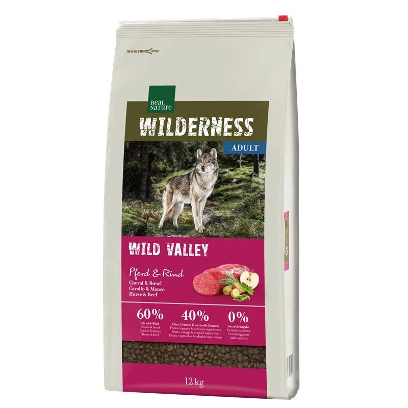2x12kg Real Nature Wilderness , Adult- Wild Valley Pferd und Rind
