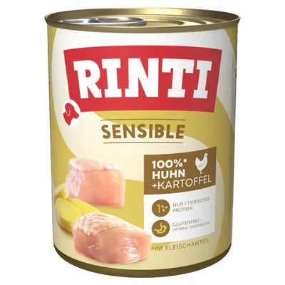 30x800g Rinti Sensible - Huhn & Kartoffel