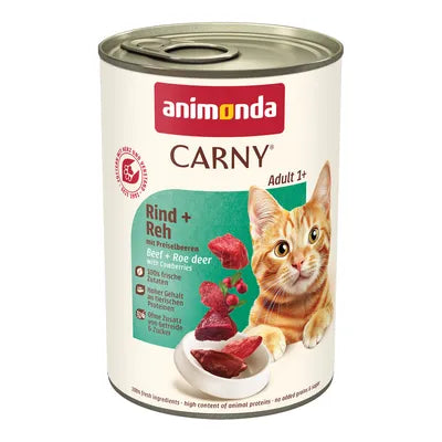 36x400g Animonda Carny Adult - Rind + Reh