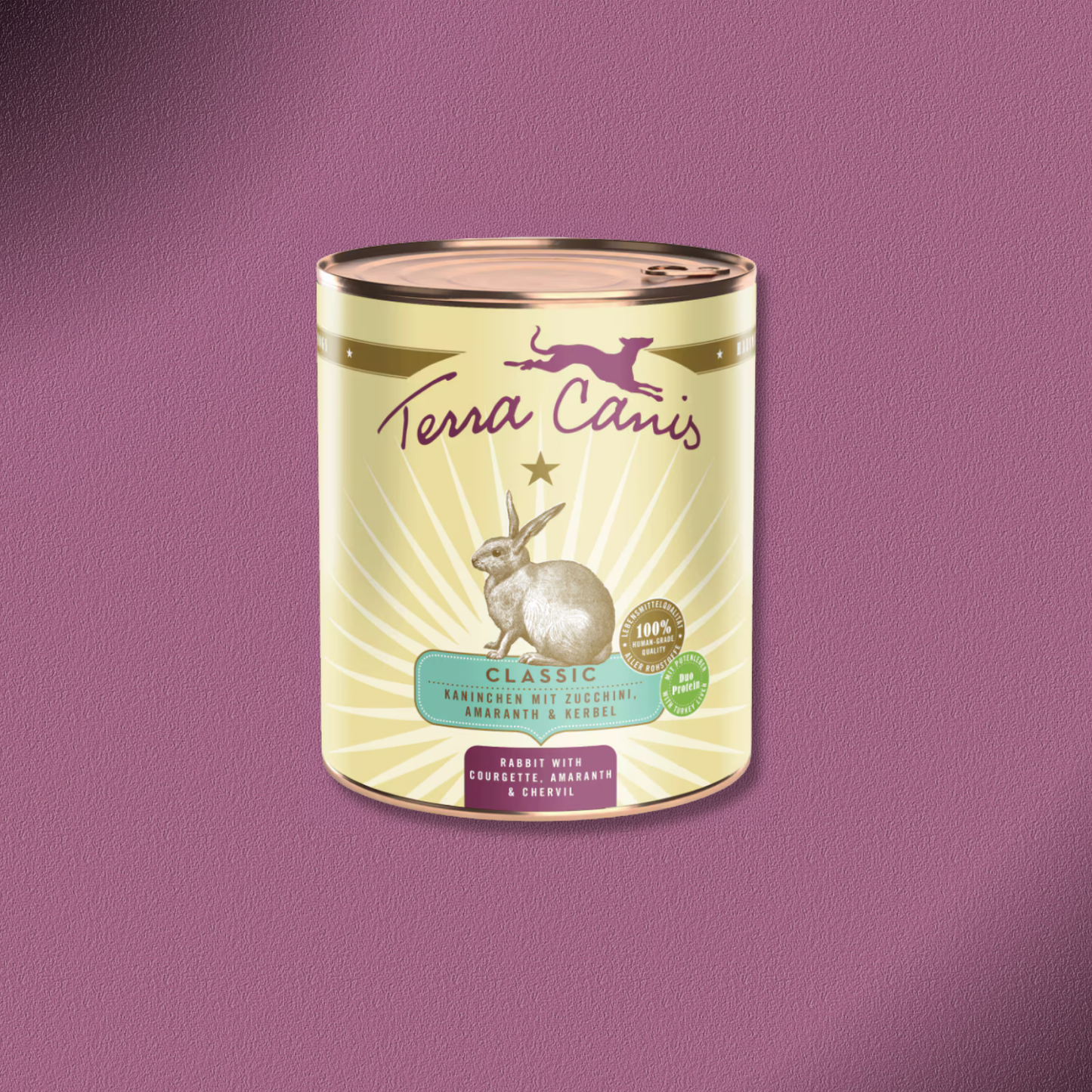 6x800g Terra Canis Classic Kaninchen mit Zucchini, Amaranth & Kerbel