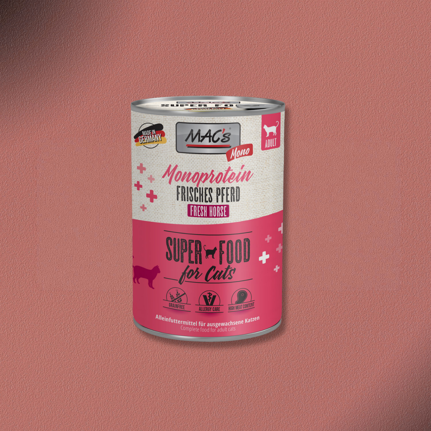 6x400g MAC's Cat Mono frisches Pferd