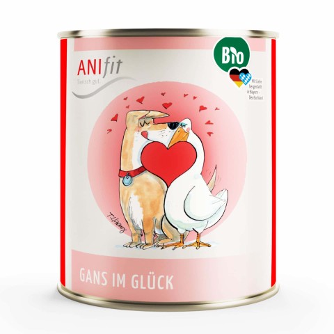 30x800g Anifit BIO Gans Im Glück - Nassfutter