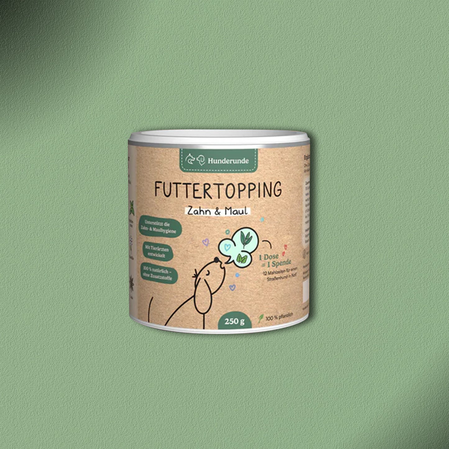 Hunderunde Futtertopping Zahn & Maul 250g