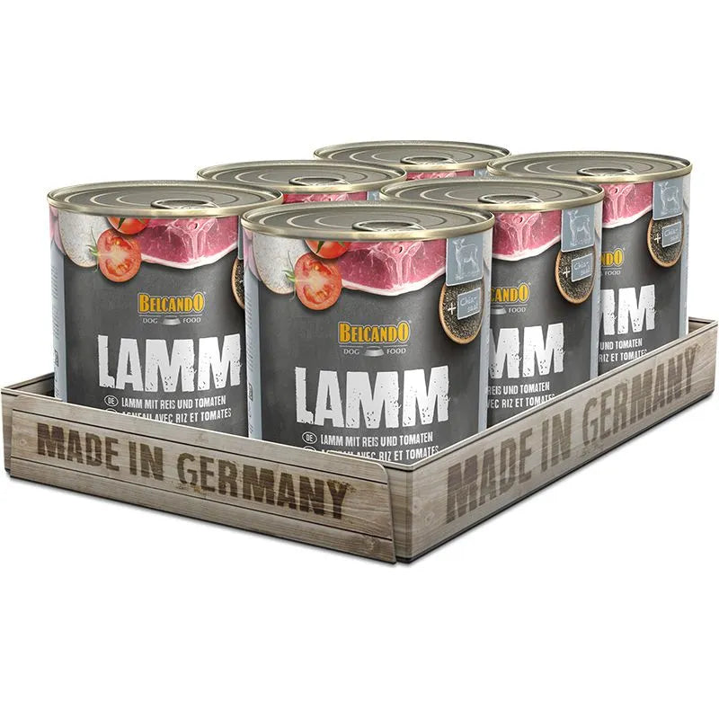 24x800g Belcando Lamm mit Reis & Tomaten