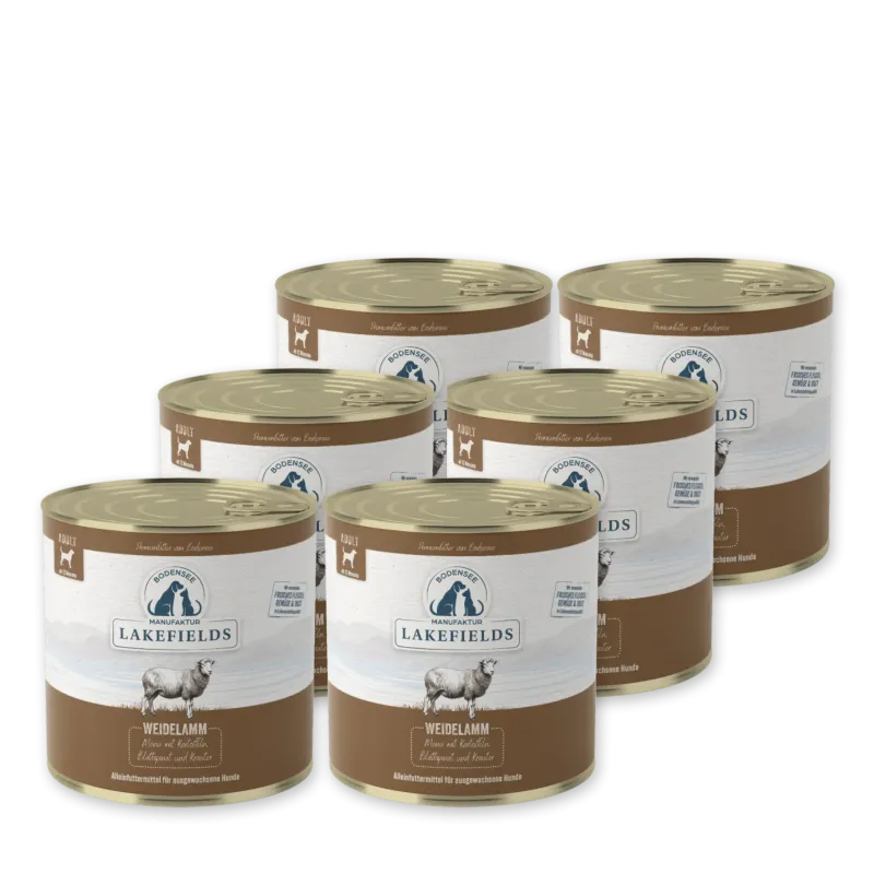 30x800g Lakefields Nassfutter-Menü Lamm