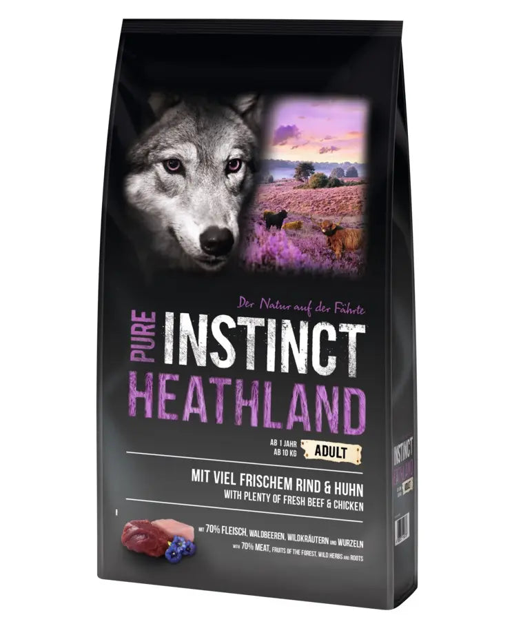 2x12kg Pure Instinct Heathland Adult - Rind & Huhn