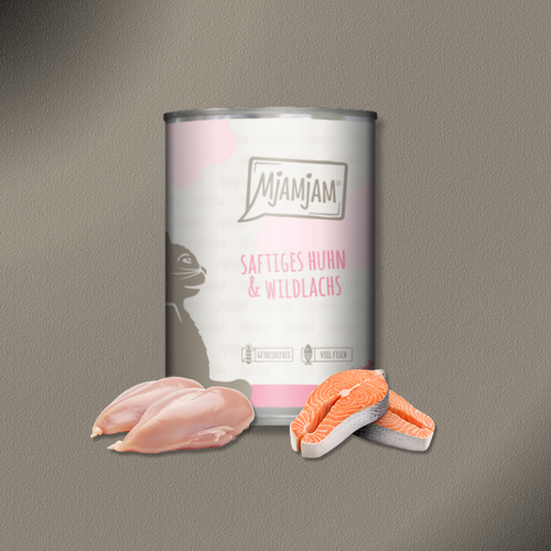 30x400g MjAMjAM  Cat - saftiges Huhn und Wildlachs