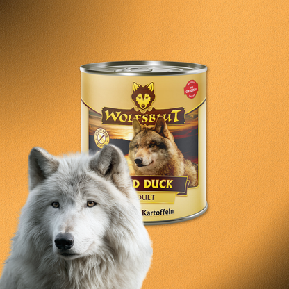 6x800g Wolfsblut Wild Duck Adult – Ente mit Kartoffeln