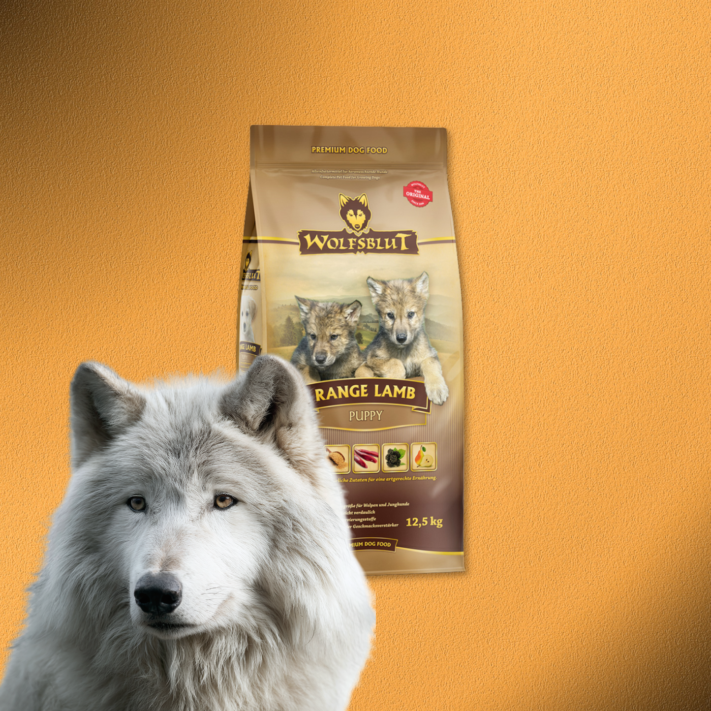 12,5kg Wolfsblut Puppy Range Lamb