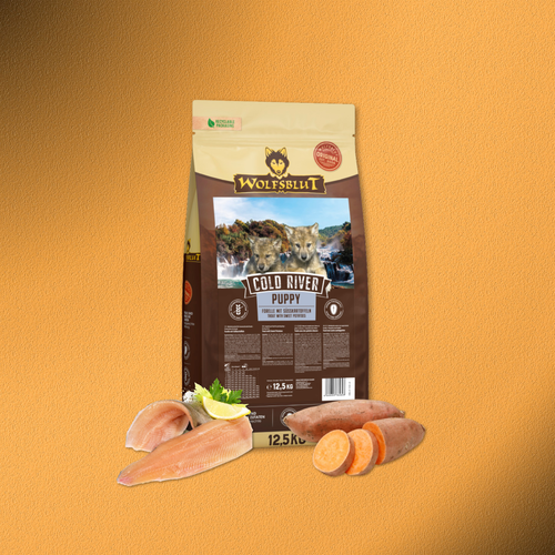 12,5 kg Wolfsblut Puppy Cold River – Ente mit Kartoffeln