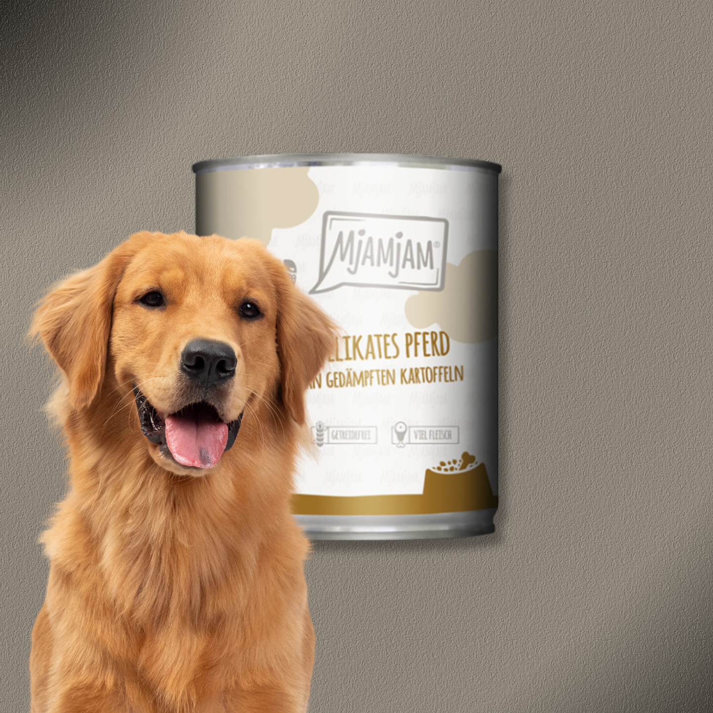 6x800g MjAMjAM Dog - Leckere Mahlzeiten - Delikates Pferd an gedämpften Kartoffeln
