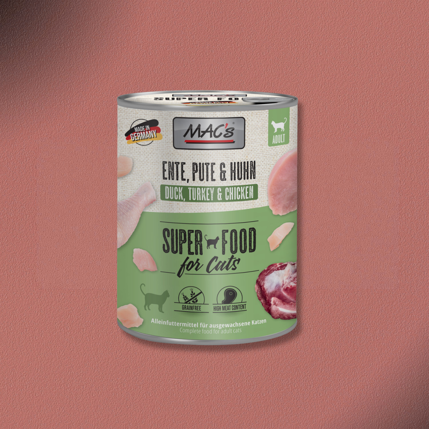6x800g MAC's Cat - Ente, Pute & Huhn