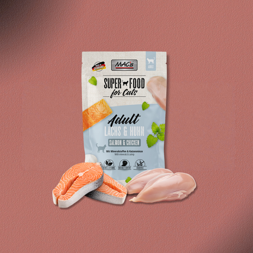 12x100g MAC'S Cat Pouchpack Lachs & Huhn