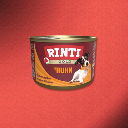 48x185g Rinti Gold Mixpaket (Geflügelherzen,Huhn)