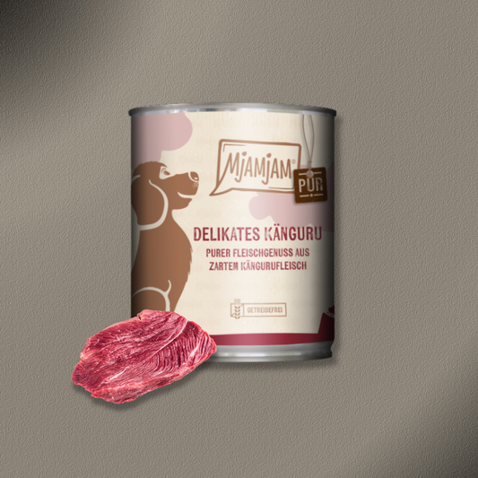 6x800g MjAMjAM Dog - Purer Fleischgenuss - delikates Känguru pur