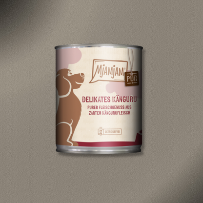 6x800g MjAMjAM Dog - Purer Fleischgenuss - delikates Känguru pur
