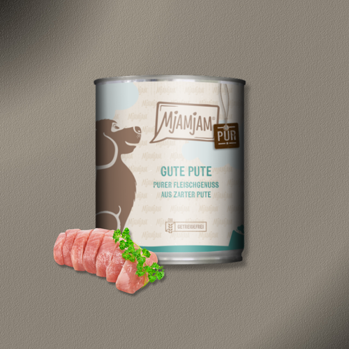 6x800g MjAMjAM Dog - Purer Fleischgenuss - gute Pute pur