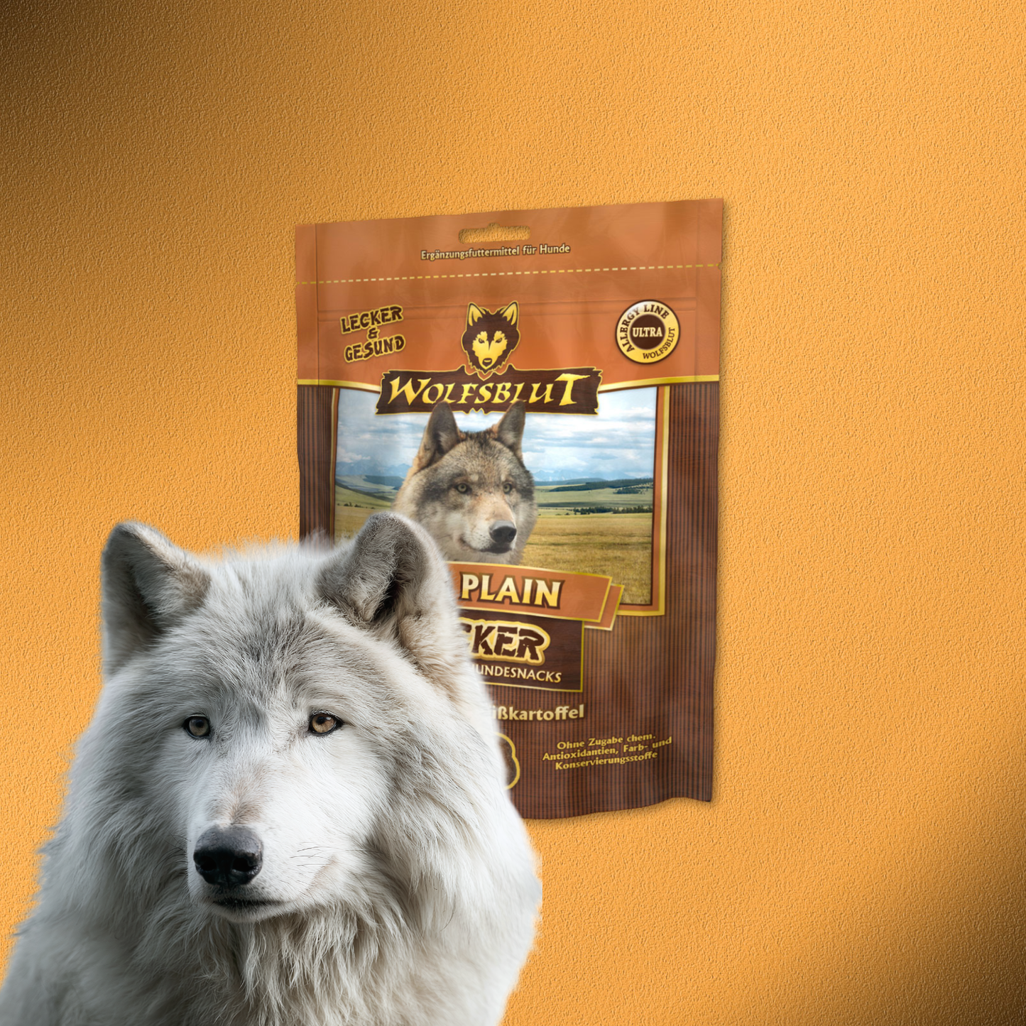 6x225g Wolfsblut Cracker Wide Plain