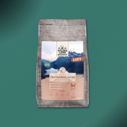 3x5kg Wildes Land Soft Adult Truthahn & Lachs mit Reis