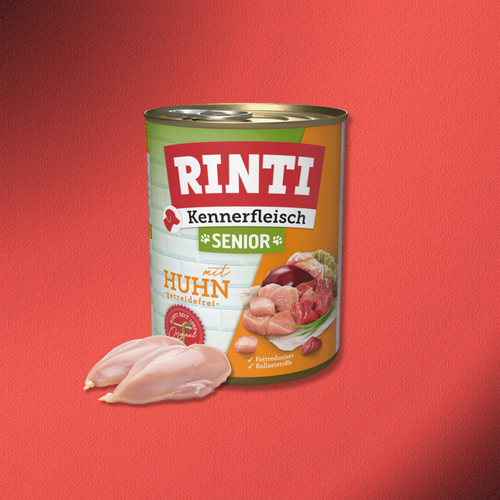 30x800g Rinti Kennerfleisch - Senior Huhn