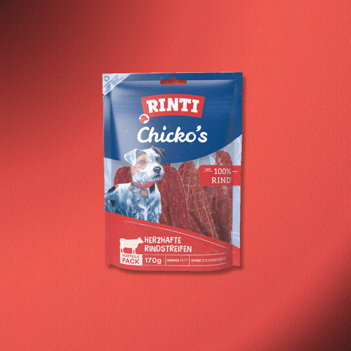 18x170g Rinti Chicko's Herzhafte Rindstreifen