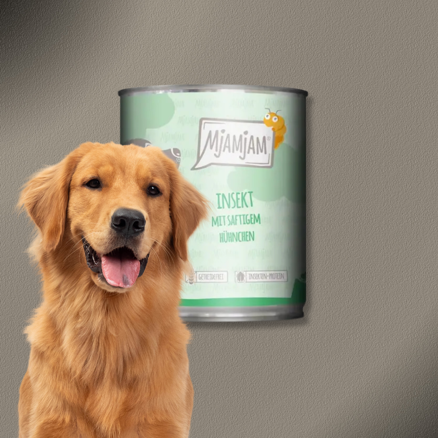 6x800g MjAMjAM Dog - Leckere Mahlzeiten - Insekt mit saftigem Hühnchen