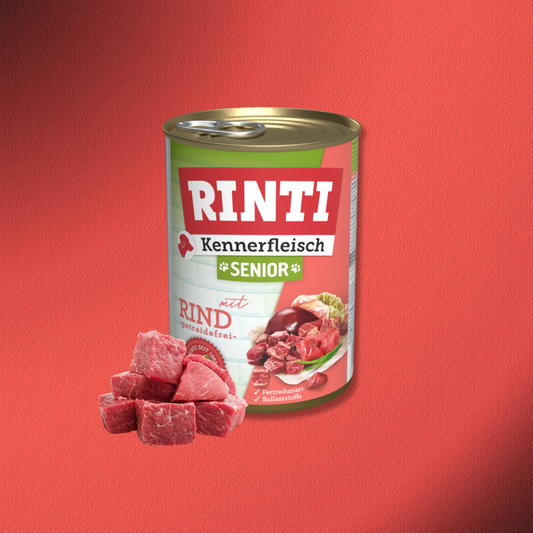 24x400g Rinti Kennerfleisch Senior mit Rind - getreidefrei