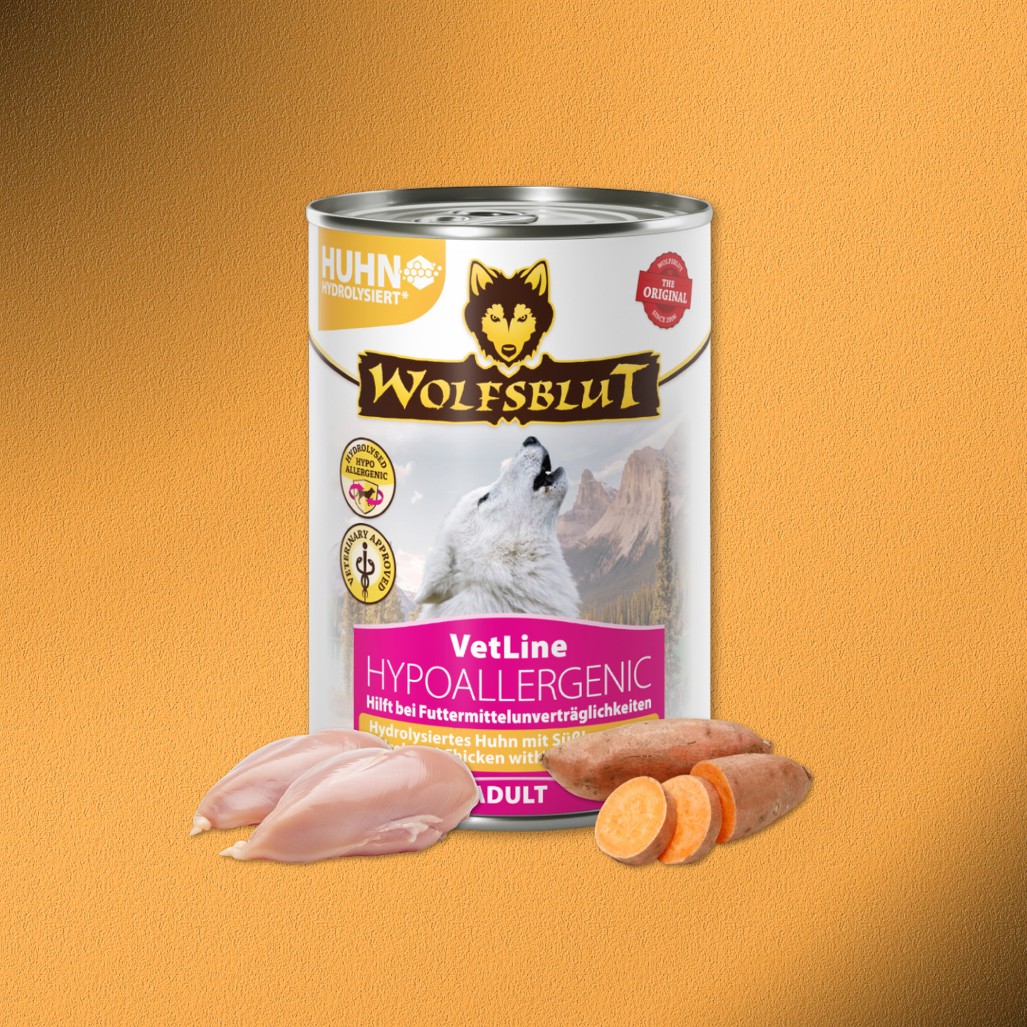 6x395g Wolfsblut VetLine Hypoallergenic Hydrolysiertes Huhn