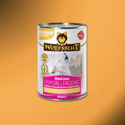 6x395g Wolfsblut VetLine Hypoallergenic Hydrolysiertes Huhn