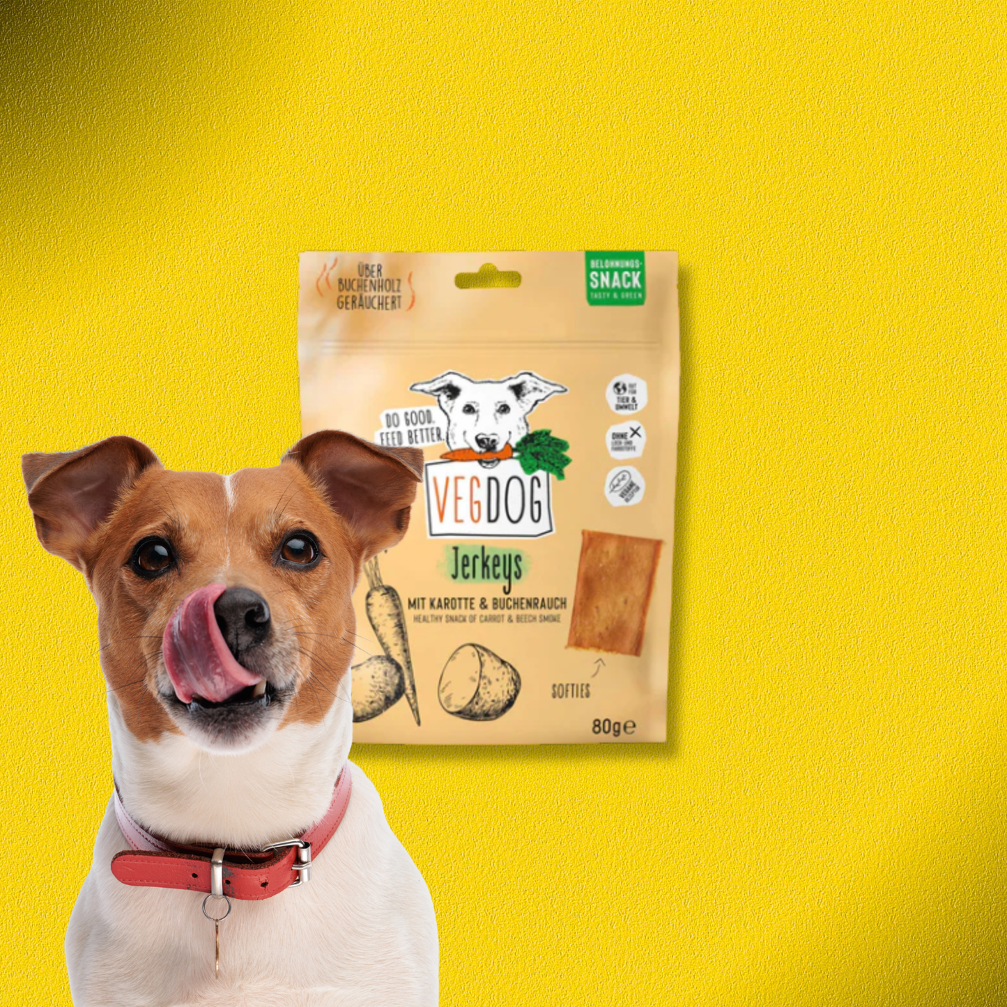 36x80g VegDog Jerkeys