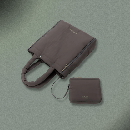 Cloud7 Hundereisebett & Tote Bag AKTIV Puffer Dark Grey/Khaki
