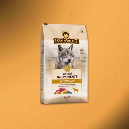 9kg Wolfsblut Adult Limited INGREDIENTS Wide Plain - Pferdefleisch und Süßkartoffel