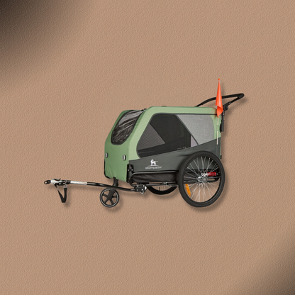 Knuffelwuff Cruvado - Fahrradanhänger und Buggy für sichere Ausflüge mit dem Fahrrad