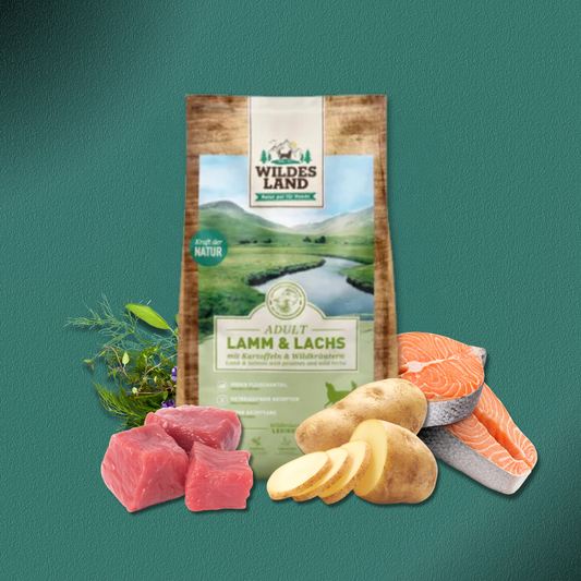 2x12kg Wildes Land Classic Adult Forelle & Lachs mit Kartoffel & Wildkräutern