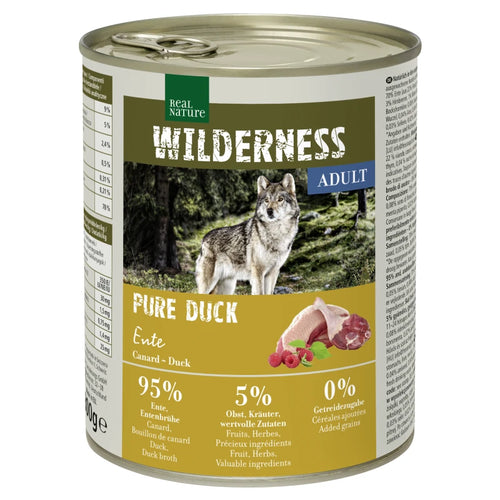36x800g Real Nature Wilderness Adult - Pure Duck