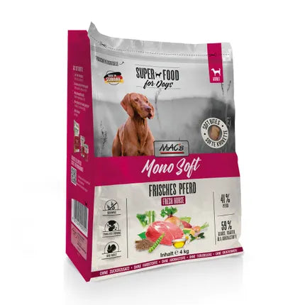 3x4kg MAC'S Dog Mono Soft Frisches Pferd
