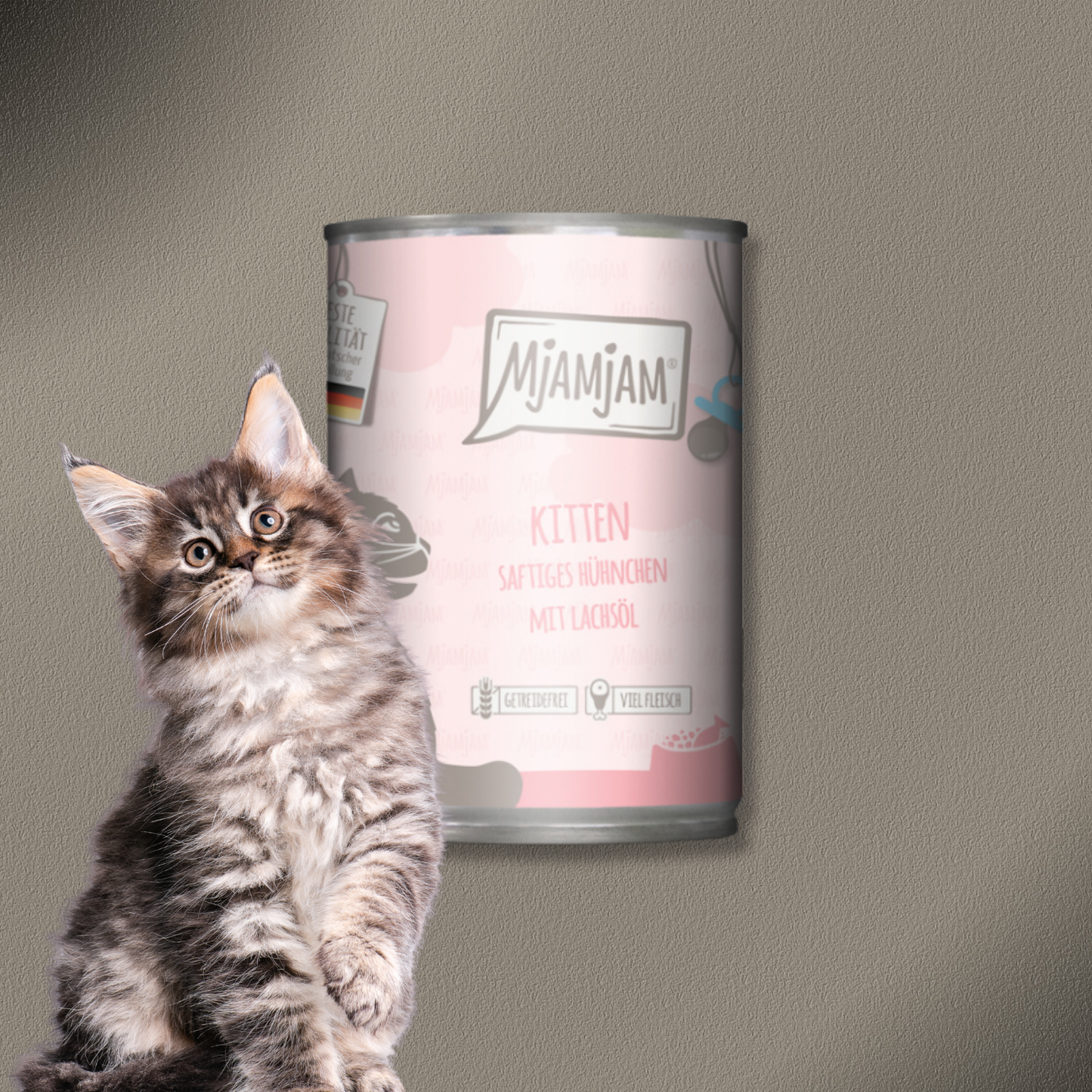 36x400g MjAMjAM - Kitten saftiges Hühnchen mit Lachsöl