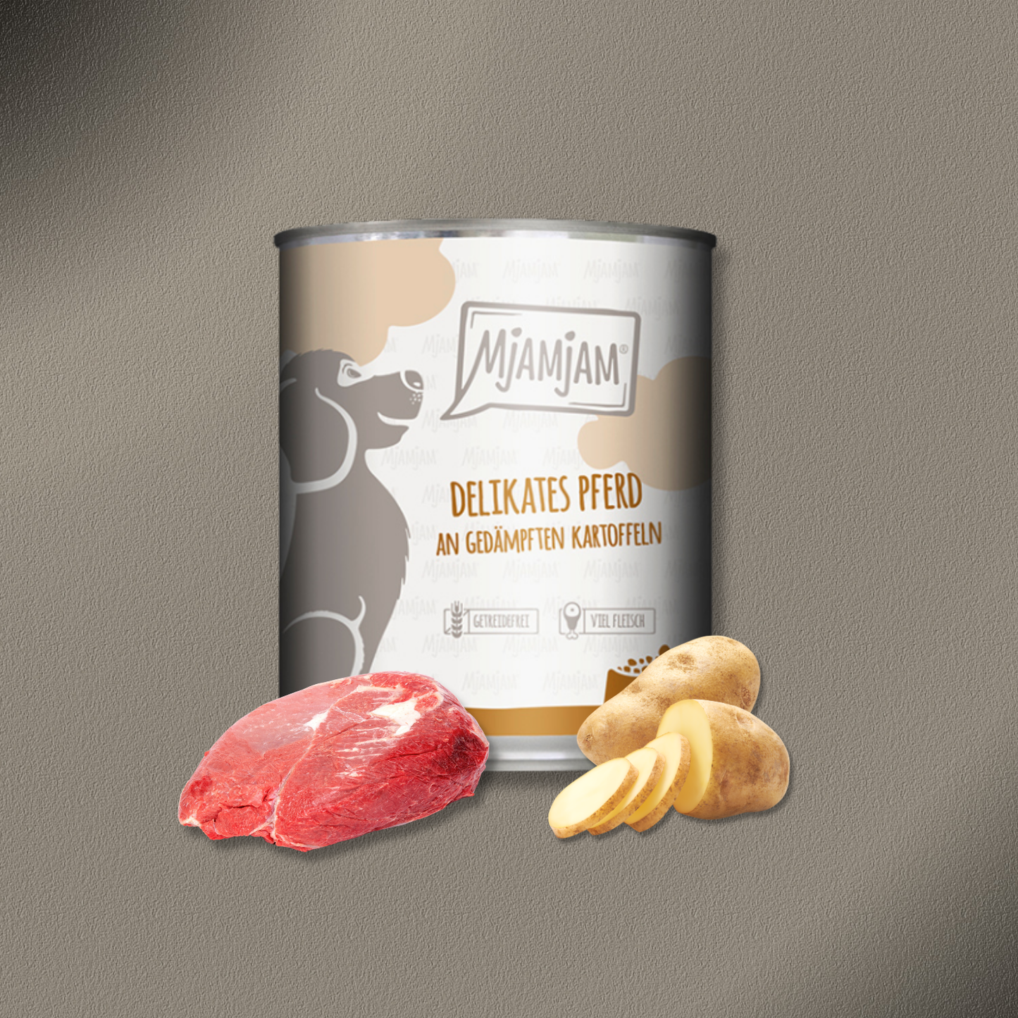 30x800g MjAMjAM delikates Pferd an gedämpften Kartoffeln