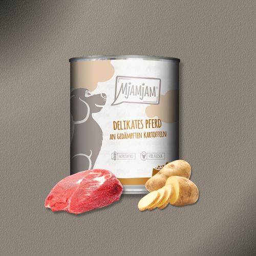 30x800g MjAMjAM delikates Pferd an gedämpften Kartoffeln