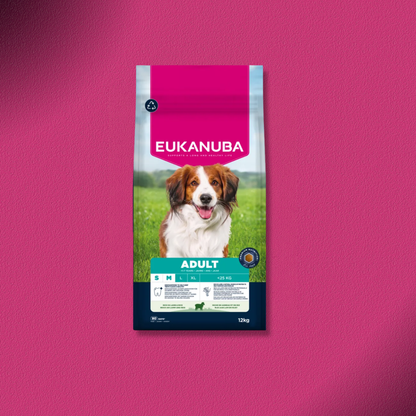 2x12kg Eukanuba Premium Nutrition Adult Small & Medium Breed Lamm & Reis