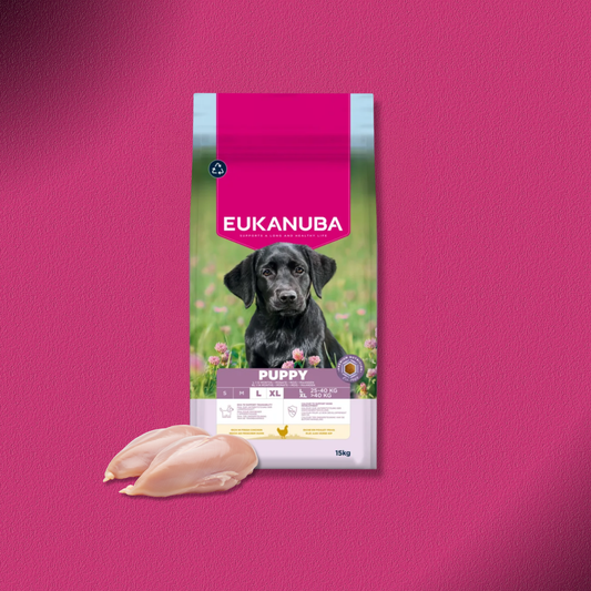 2x15kg Eukanuba Premium Nutrition Puppy Large & Giant Breed mit Huhn