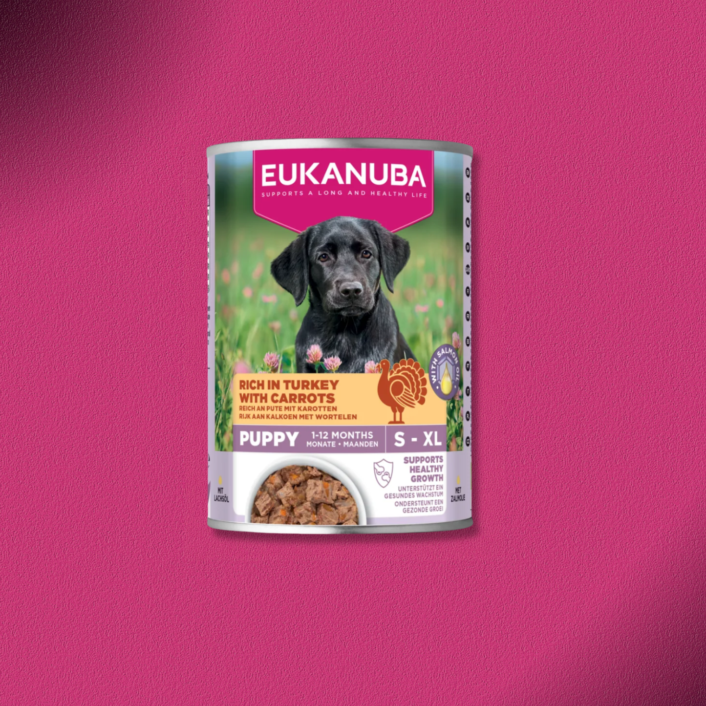 30x400g Eukanuba Puppy Reich an Pute mit Karotten