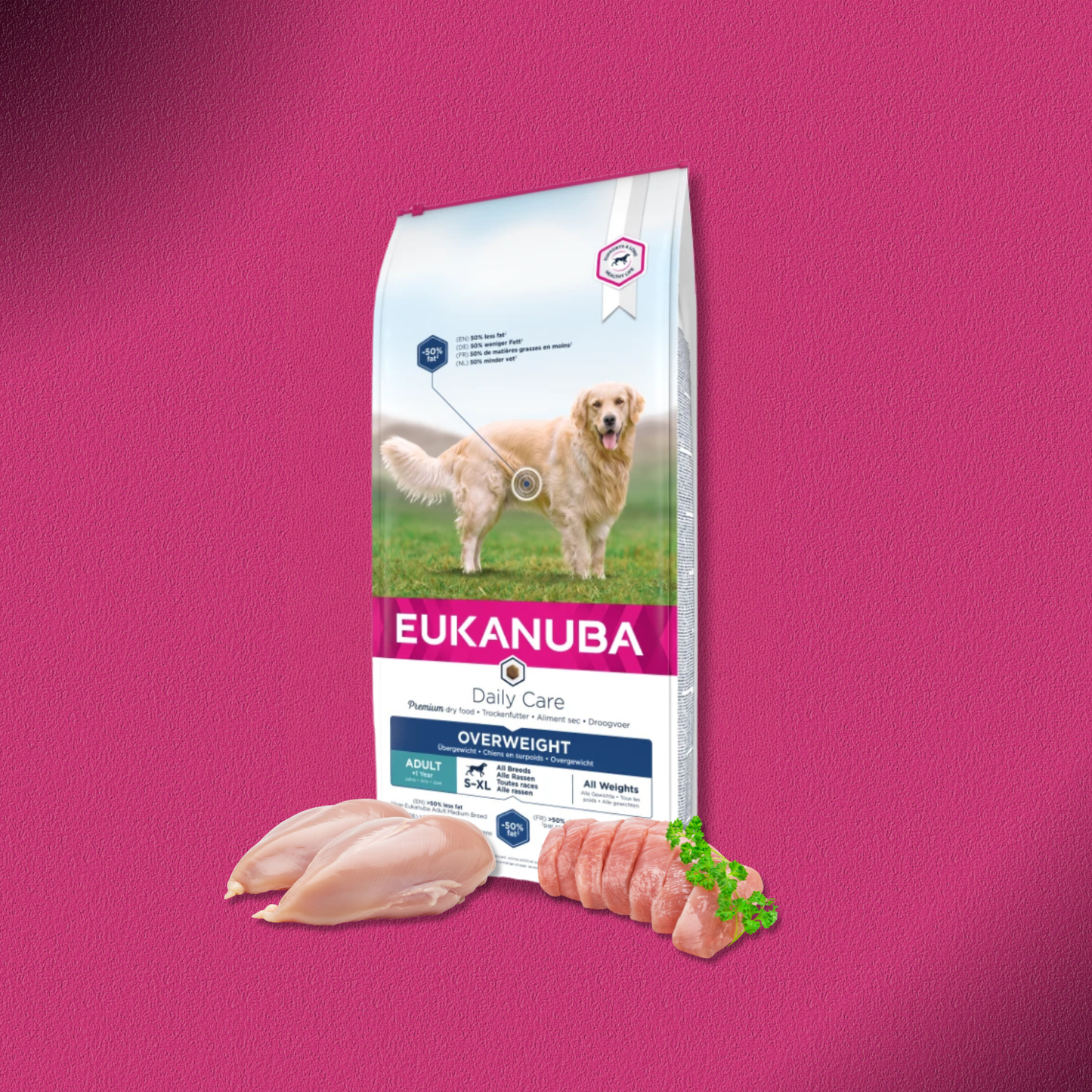 2x12kg EUKANUBA Trockenfutter Hund Daily Care Übergewichtig