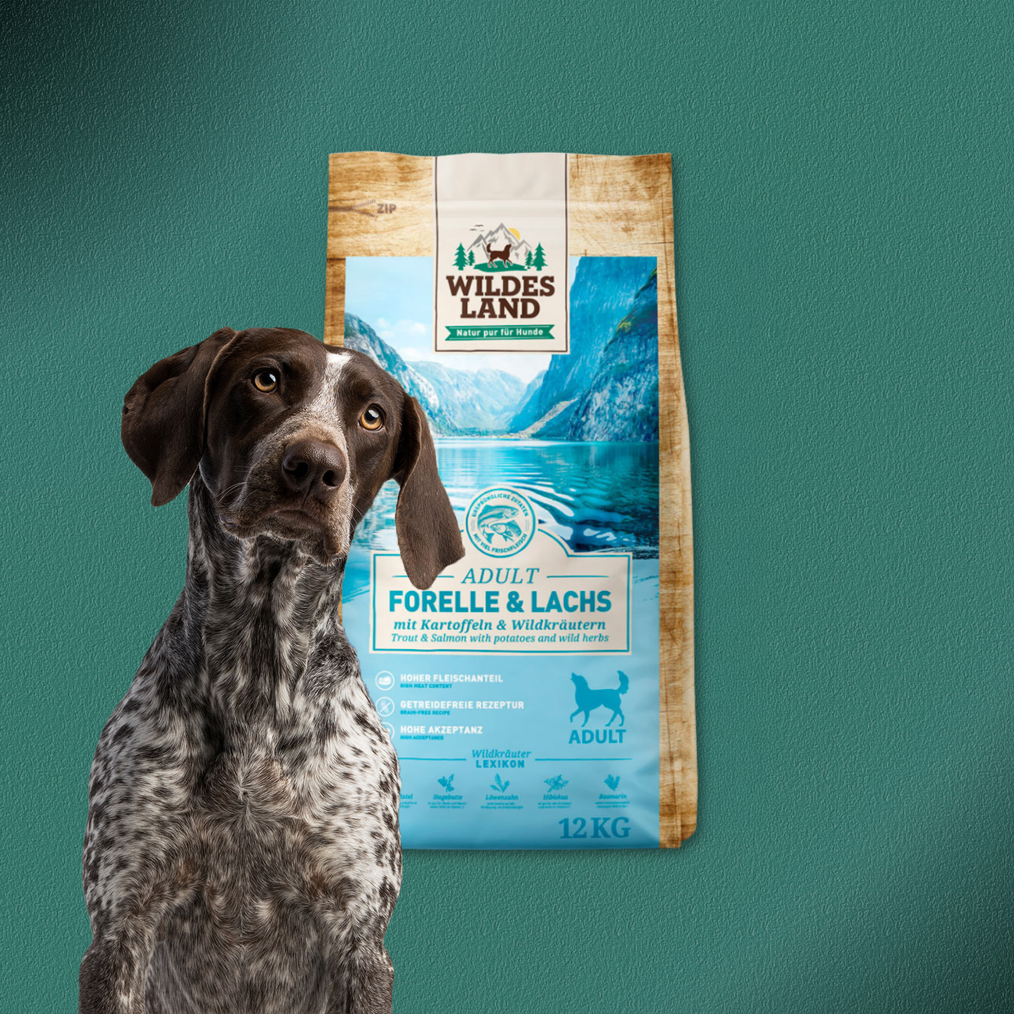 2x12kg Wildes Land Adult Lamm & Lachs mit Kartoffel