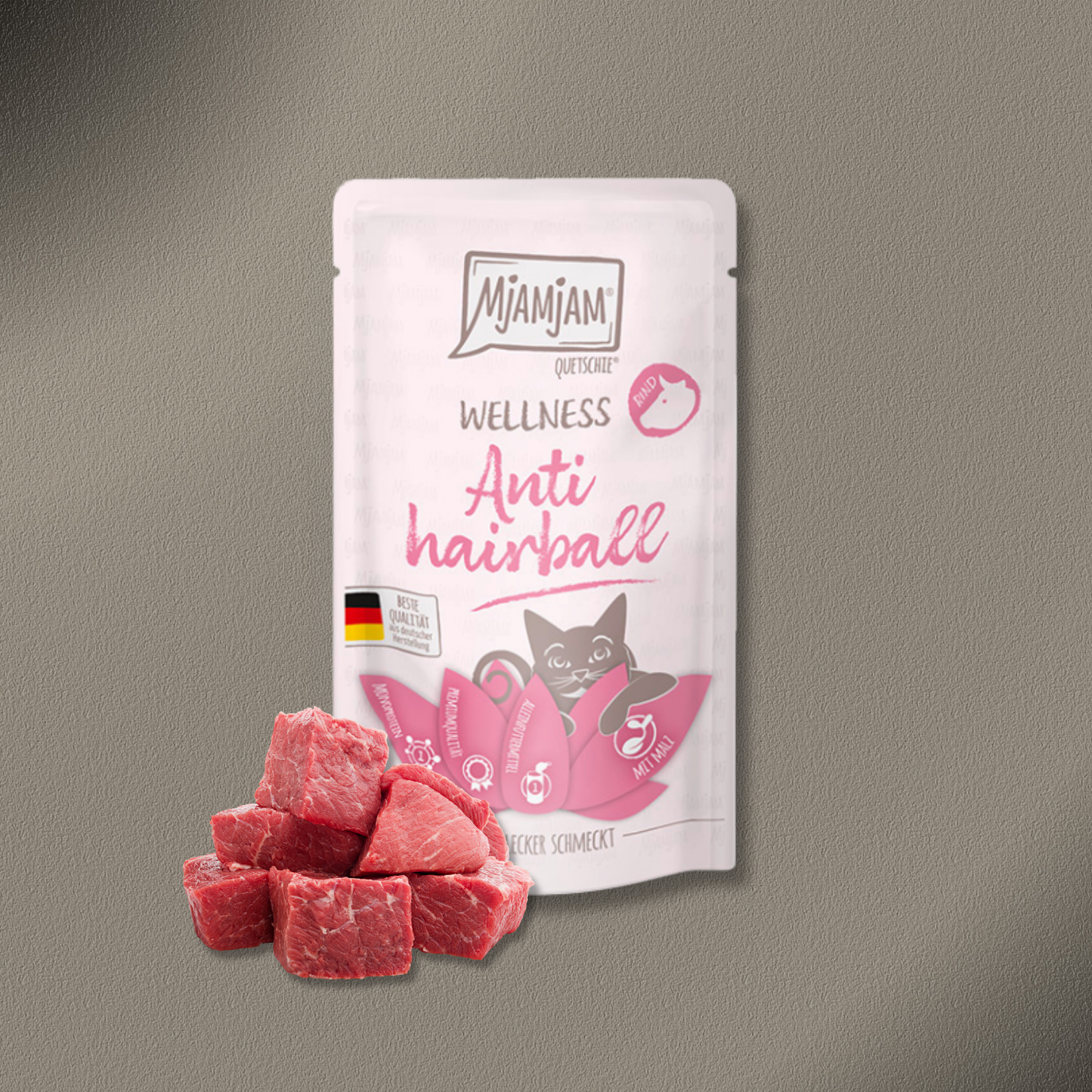 36x125g MjAMjAM - Wellness - Anti Hairball - Rind