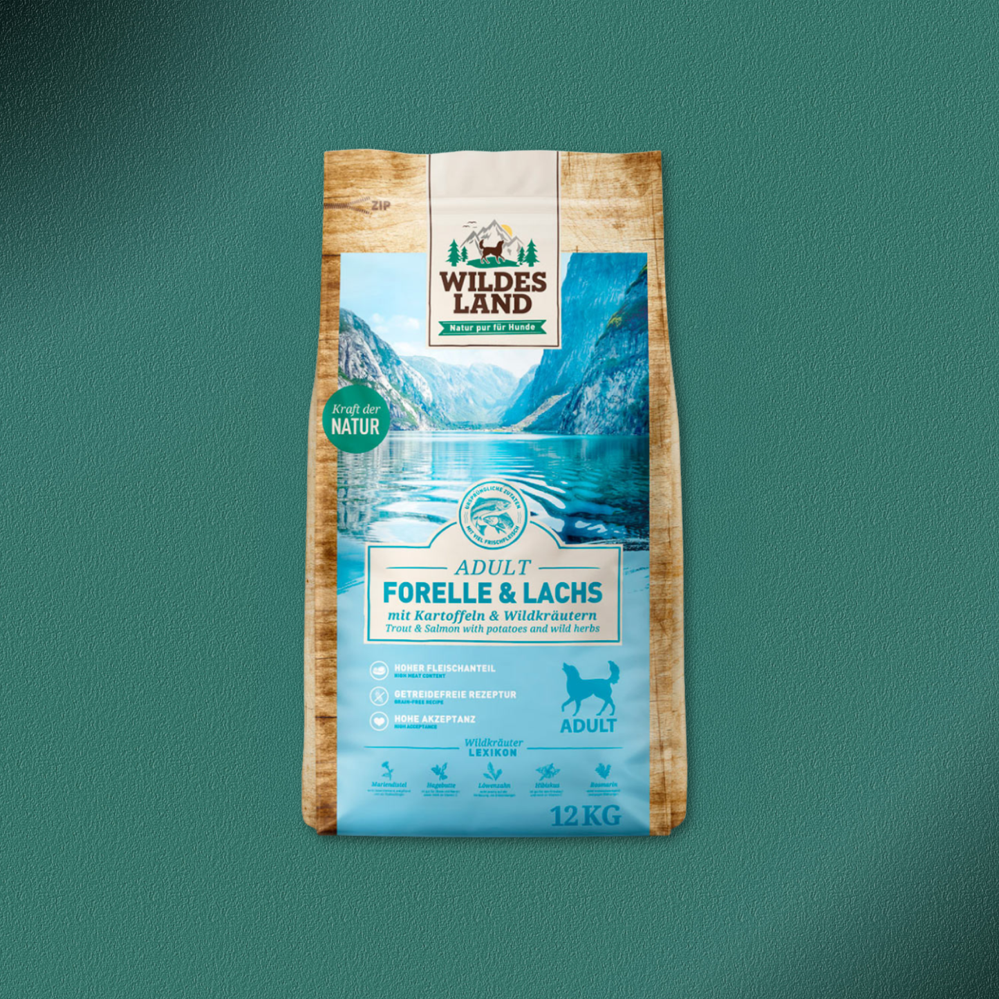 2x12kg Wildes Land Adult Lamm & Lachs mit Kartoffel