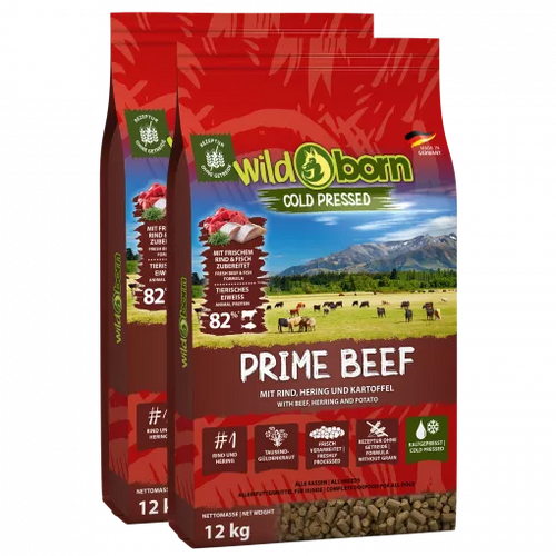 2x12kg Wildborn Prime Beef Doppelpack