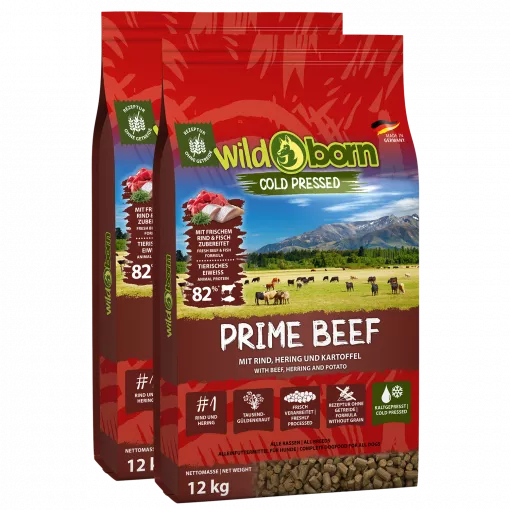 2x12kg Wildborn Prime Beef Doppelpack